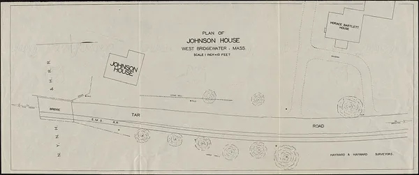 Plan of Johnson House in Bridgewater, MA