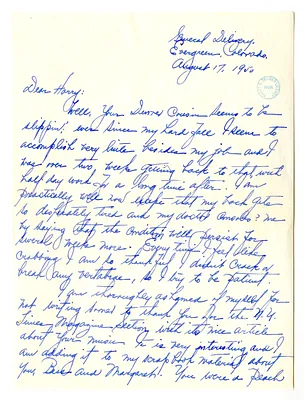 Letter from Myra Hornbuckle to Harry S. Truman