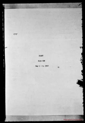 Volume 523, May 1 – May 4, 1942