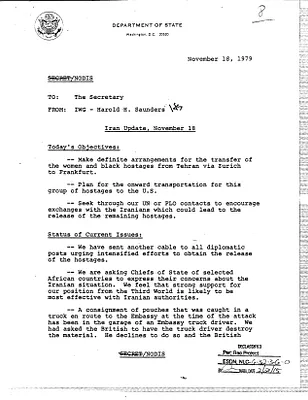 Iran Update: November 18, 1979
