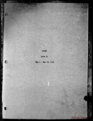 Volume 23, May 1 – May 10, 1936