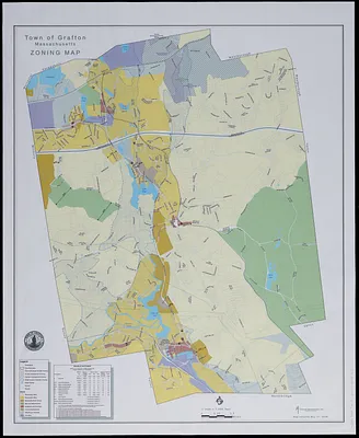 Town of Grafton, Massachusetts, zoning map