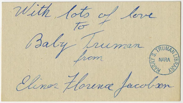 Baby Gift Card from Elinor Jacobson