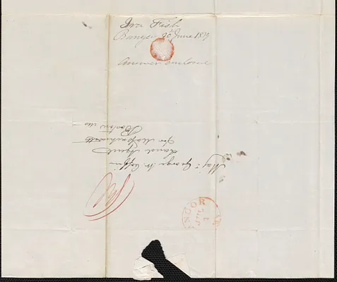 Ira Fish to George Coffin, 30 June 1839