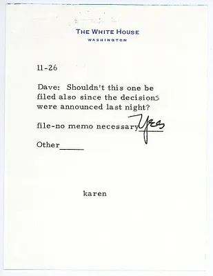 President's Handwriting, November 16-30, 1973 [2 of 2]