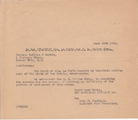 Letters Sent, June 25, 1931