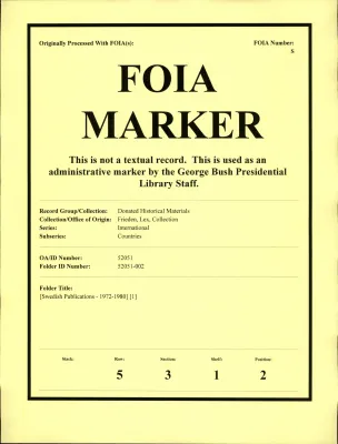 [Swedish Publications - 1972-1980] [1]