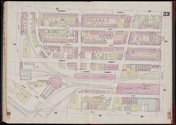 Insurance map of Boston : volume 1
