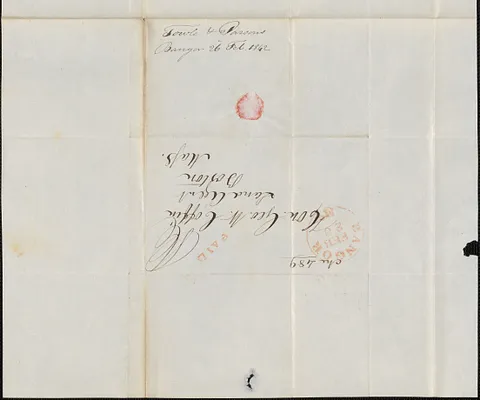 Fowle & Parsons to George Coffin, 26 February 1842
