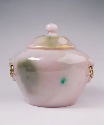 Covered Jar with Lion-Headed Bosses