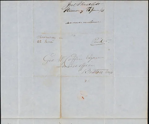 Joel Bartlett to George Coffin, 21 June 1848