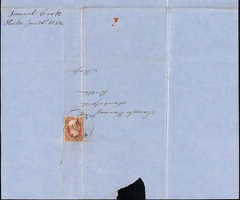 Samuel Cook to Samuel Warner, 26 June 1852