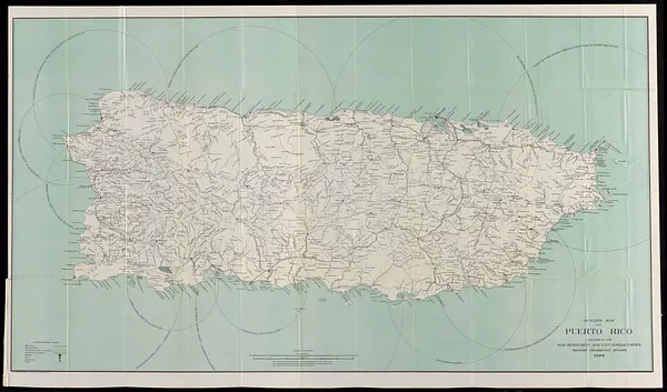 Outline map of Puerto Rico