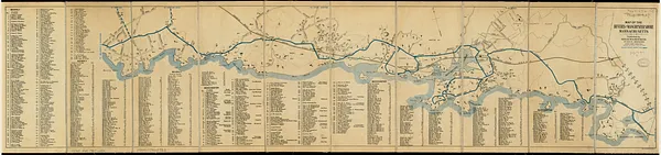 Map of the Beverly and Manchester shore Massachusetts