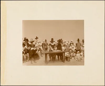Plymouth Tercentenary Pageant, episode IV, signing of the Mayflower Compact