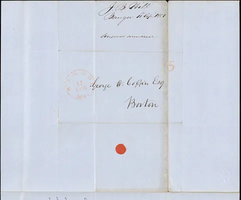 J. B. Hill to George Coffin, 11 April 1851