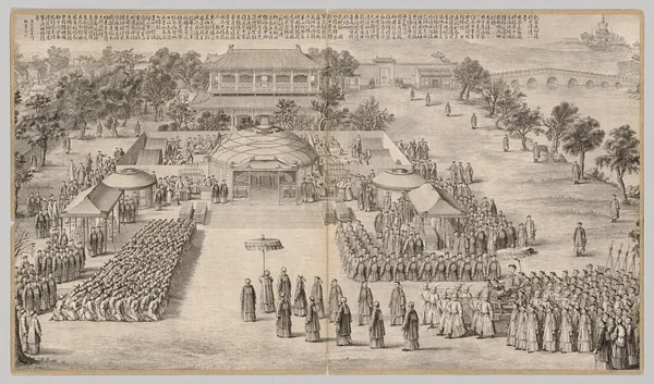 The Victory Banquet: from Battle Scenes of the Quelling of Rebellions in the Western Regions, with Imperial Poems