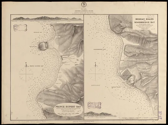 West Indies, harbors on Dominica Island