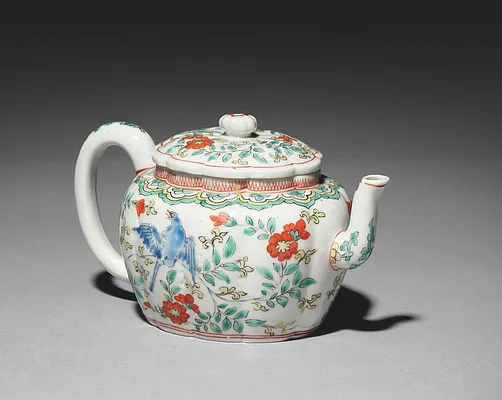 Teapot with Birds and Flowers