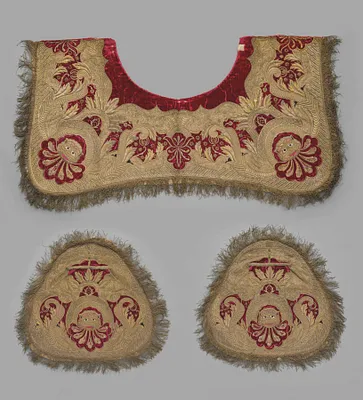 Gold Embroidered Saddle Ornament and Pistol Covers