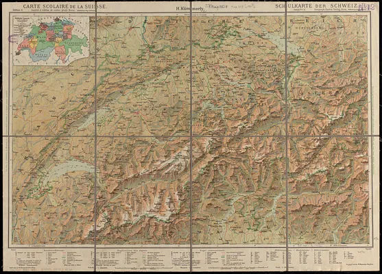 Carte scolaire de la Suisse