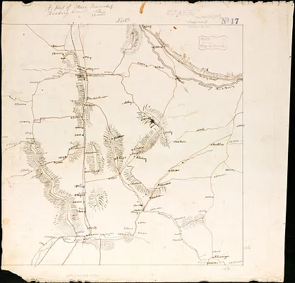 A plat of Starr township Hocking County Ohio