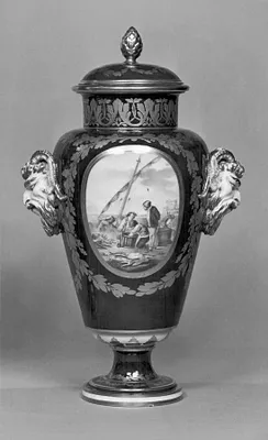 One of a Pair of Vases (Vase à bandes)
