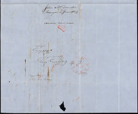 John McDonald to George Coffin, 6 June 1849