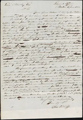 George Coffin to Levi Bradley,11 June 1844