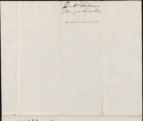 George W. Pickering to George Coffin, 15 December 1849