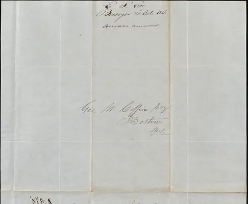 E. S. Coe Agent to George Coffin, 20 October 1846