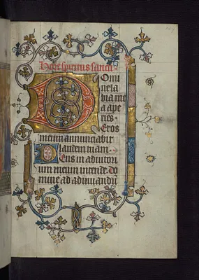 Initial D with Floral Decoration