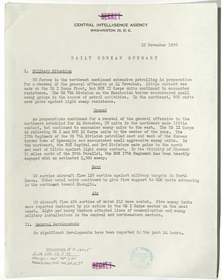 Memorandum, Daily Korean Summary
