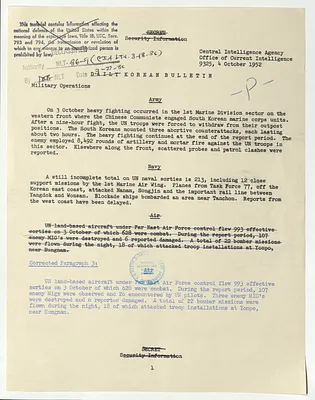 Memorandum, Daily Korean Bulletin