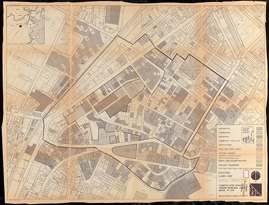 Campus High School urban renewal area Mass. r-129