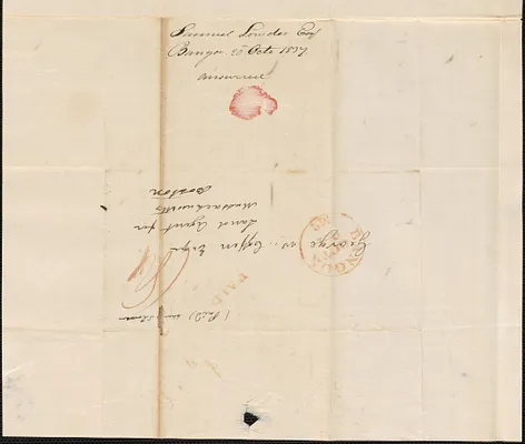 Samuel Lowder to George Coffin, 20 October 1837