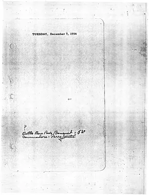 Lyndon Johnson's 1954 Desk Diary I, beginning 12/7/1954