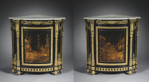 Pair of Corner Cabinets
