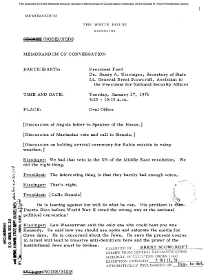 January 27, 1976 - Ford, Kissinger