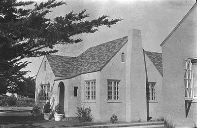 Photograph of Early 20th Century Stucco House