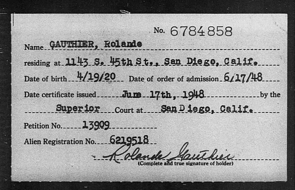 Gauthier, Rolande - 1948