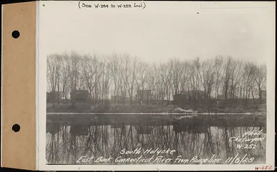East shore, Connecticut River, from range line, South Holyoke, Mass., Nov. 6, 1928