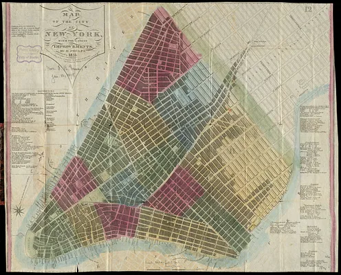 Map of the city of New York, with the latest improvements