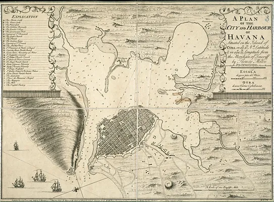 A plan of the city and harbour of Havanna situated on the island of Cuba