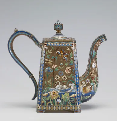 Coffeepot with Acquatic Decoration