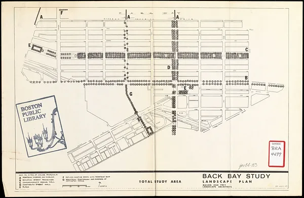 Back Bay study landscape plan