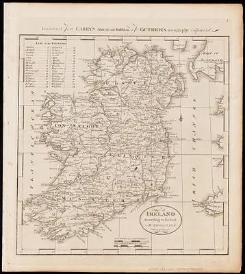 A map of Ireland according to the best authorities