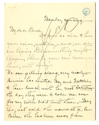 Letter from Madge Gates Wallace to Bess W. Truman