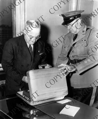 Sgt. Bell Escorts Former President Truman to New Office
