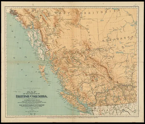 Map of the province of British Columbia